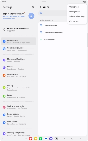 Press Intelligent Wi-Fi.