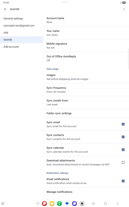 Press Account name and key in the required name.