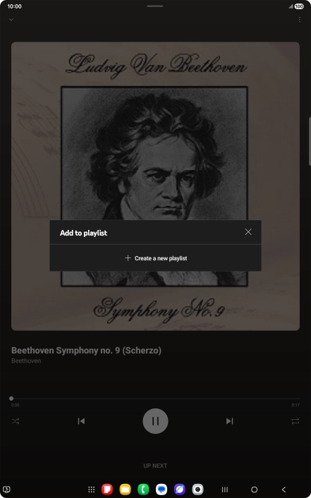 Press Create a new playlist.
