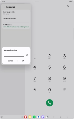 Key in +447836121121 and press OK.
