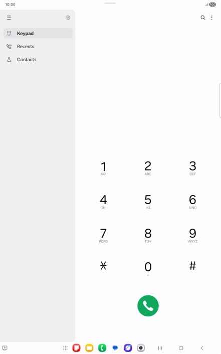 Press the settings icon.