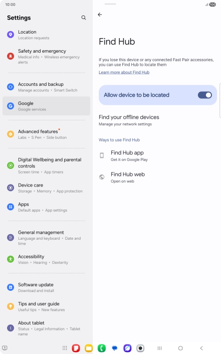 Press the Home key to return to the home screen.