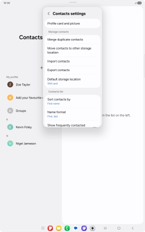 Press Import contacts.