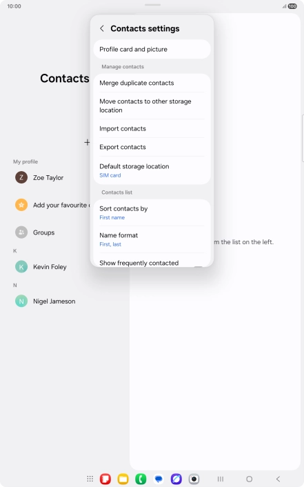 Press Import contacts.