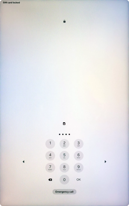 Key in a new four-digit PIN and press OK.