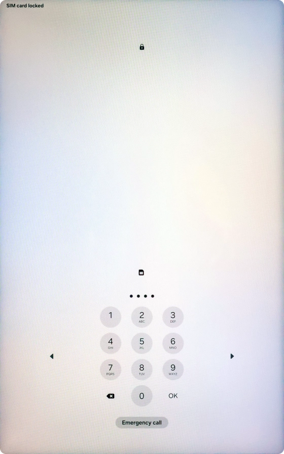 Key in a new four-digit PIN and press OK.