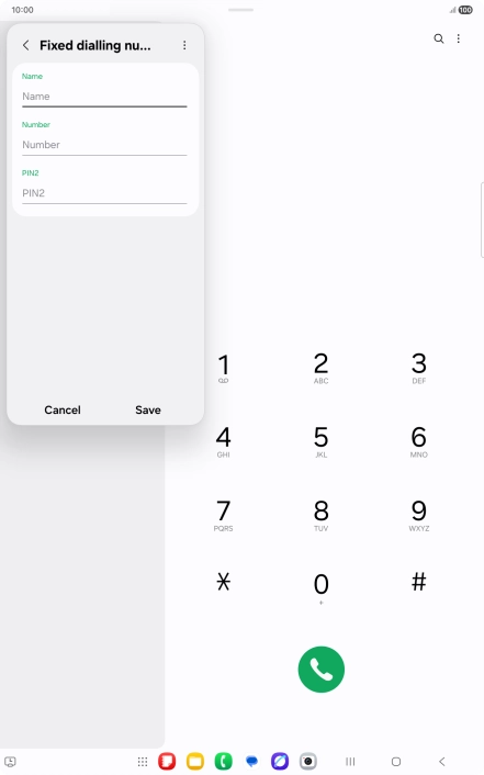 Press Name and key in the required name.