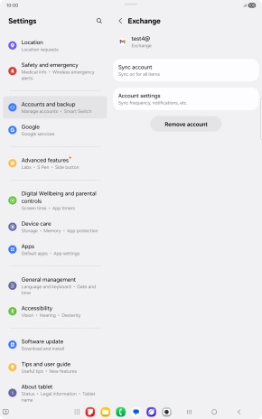Press Remove account.