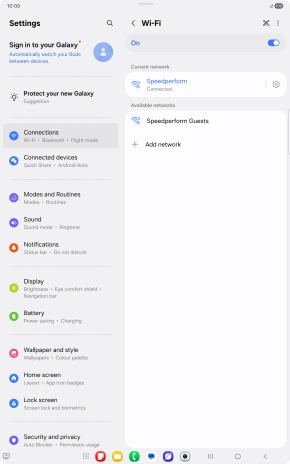 Press the Home key to return to the home screen.
