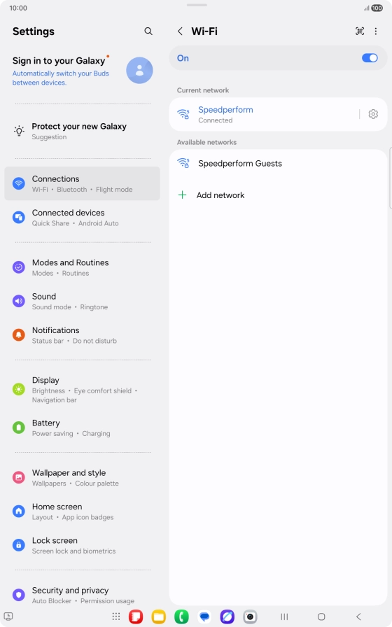 Press the Home key to return to the home screen.