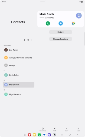 Press the Home key to return to the home screen.