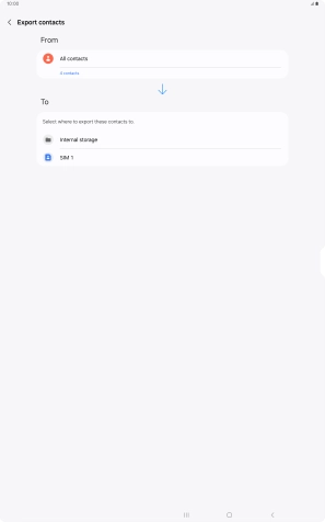 Press the name of the SIM.