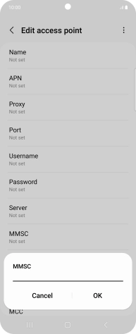 Key in http://pxt.vodafone.net.au/pxtsend and press OK.