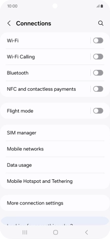 Press Bluetooth.