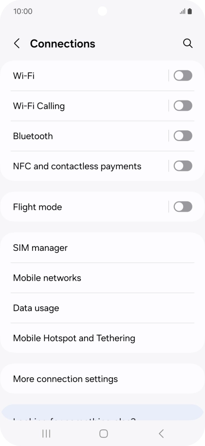 Press Bluetooth.