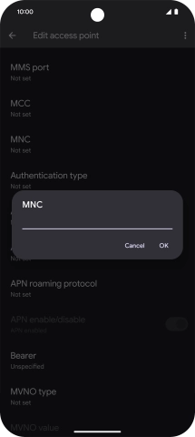 Key in 03 and press OK.