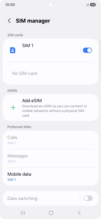 Press Add eSIM.