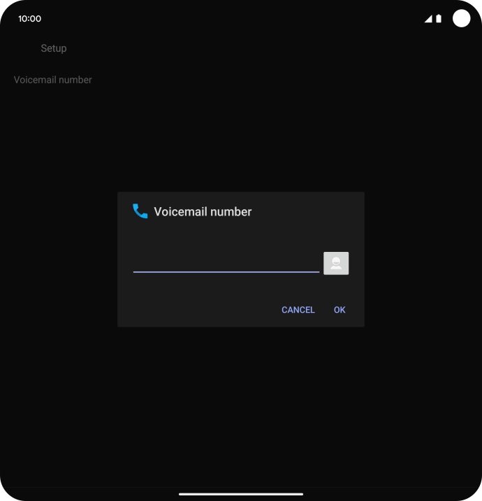 Key in +61414121121 and press OK.