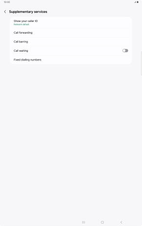 Press Call forwarding.