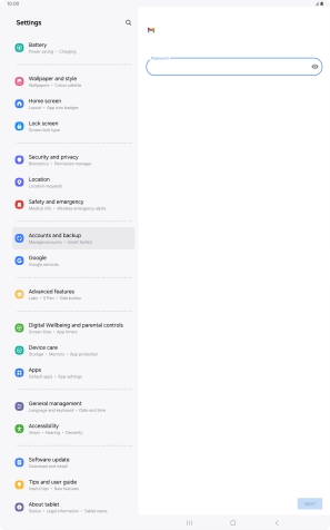 Press the field below 