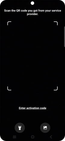 Place the QR code you've received inside the phone camera frame to scan the code.