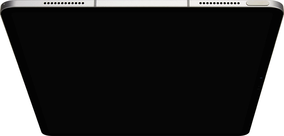 Press and hold the Top key until your tablet is turned on.