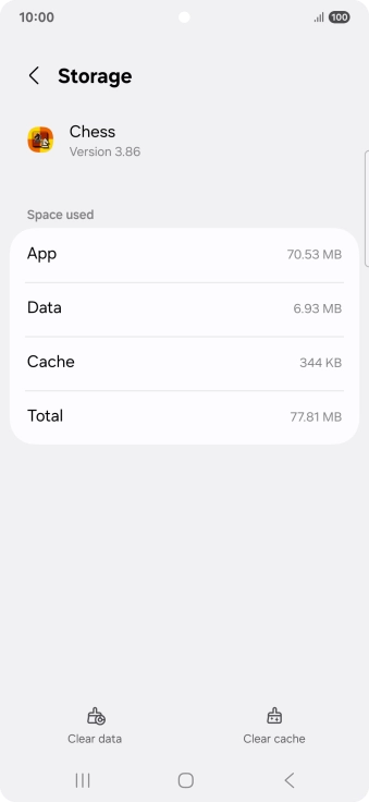 Press Clear cache.