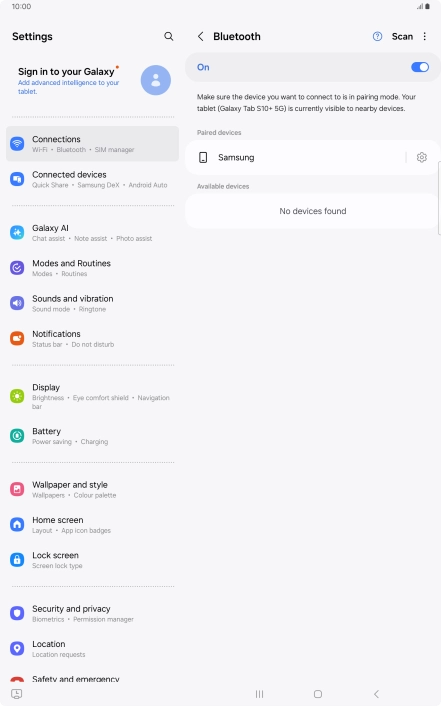 Press the Home key to return to the home screen.