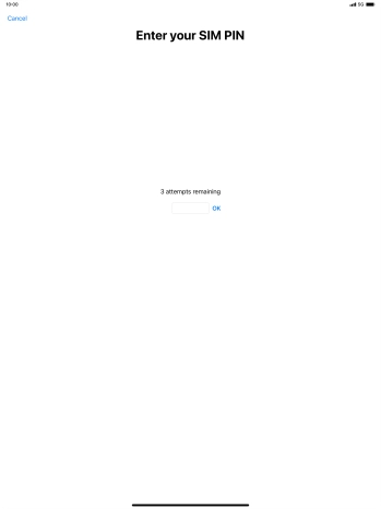 If your SIM is locked, key in your PIN and press OK.