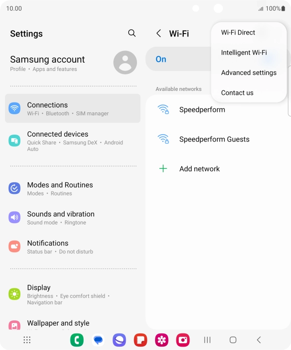 Press Intelligent Wi-Fi.