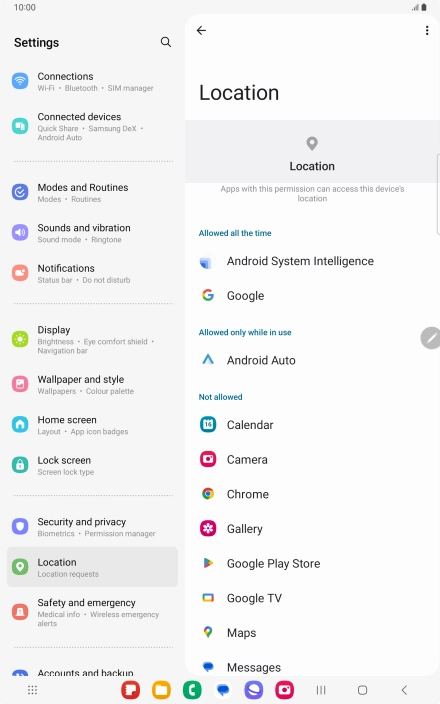 Press the required app.