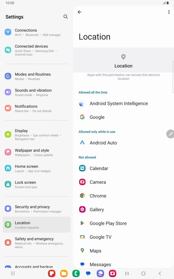 Press the required app.