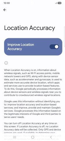 If you press the indicator next to 