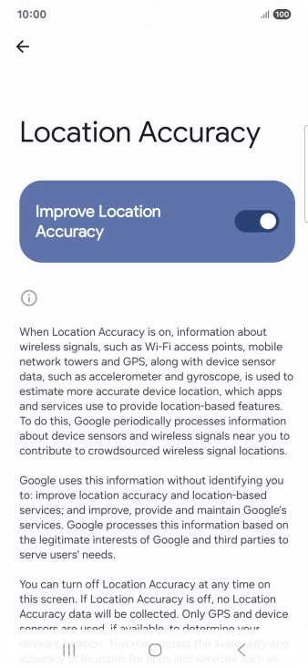 If you press the indicator next to 