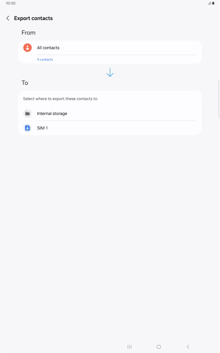 Press the name of the SIM.