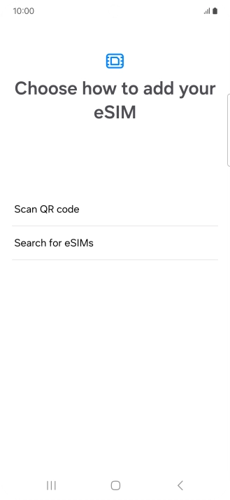 Press Scan QR code.