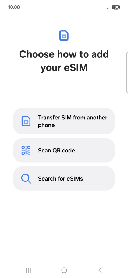 Press Scan QR code.