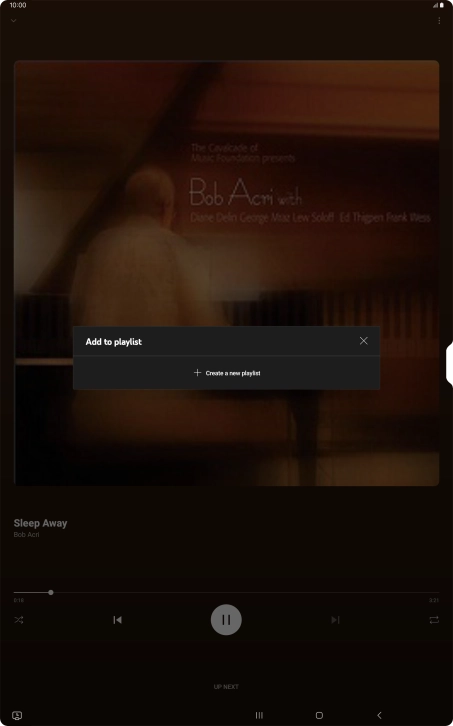 Press Create a new playlist.