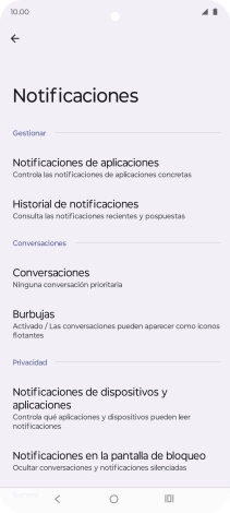 Pulsa Notificaciones de aplicaciones.