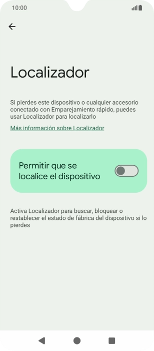 Pulsa el indicador junto a 