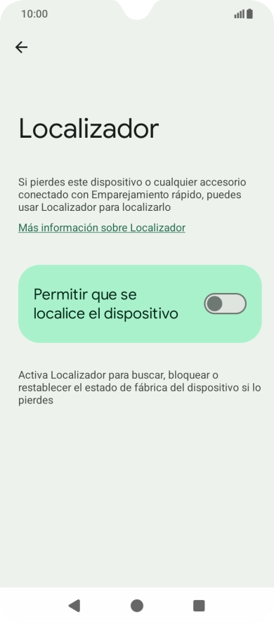 Pulsa el indicador junto a 