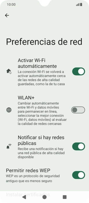 Si activas la función, pulsa el indicador junto a 