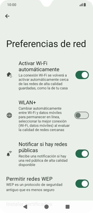 Si activas la función, pulsa el indicador junto a 