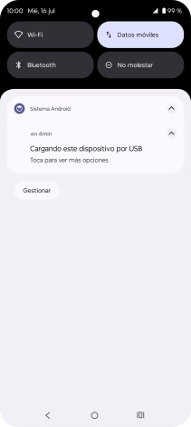 Pulsa Toca para ver más opciones.
