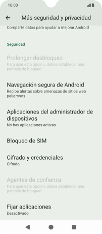Pulsa Bloqueo de SIM.