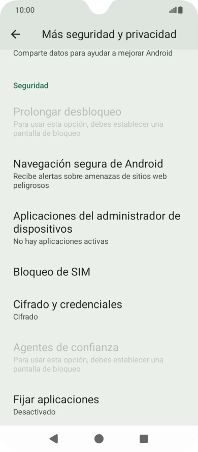 Pulsa Bloqueo de SIM.