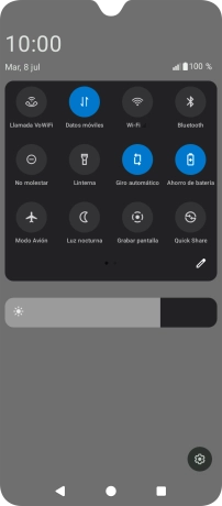 Pulsa la tecla de inicio para terminar y regresar a la pantalla de inicio.