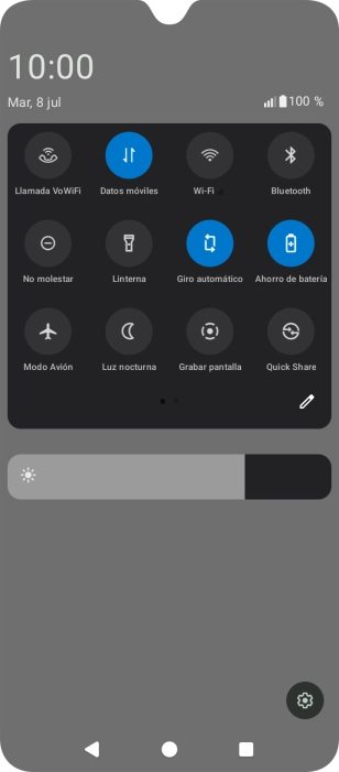 Pulsa la tecla de inicio para terminar y regresar a la pantalla de inicio.