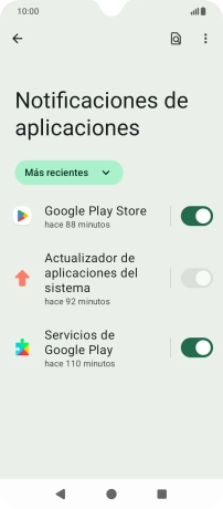 Pulsa la lista desplegable.