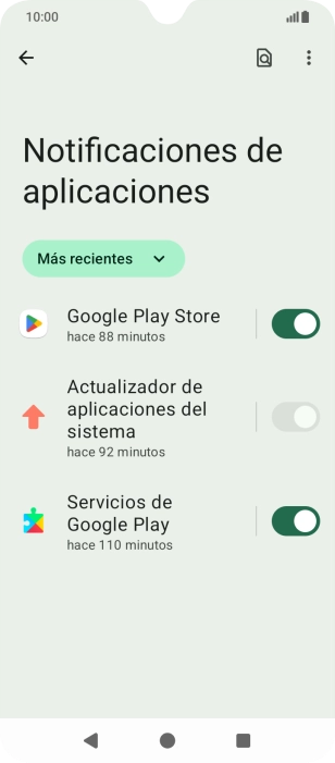 Pulsa la lista desplegable.